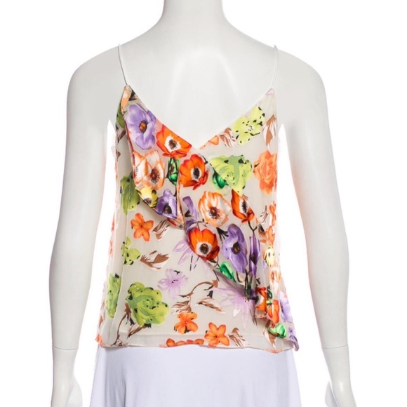 Alice + Olivia Silk Blend Ruffle Cami Blouse - Picture 11 of 12